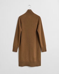 Strikket kjole af ekstra fin lammeuld