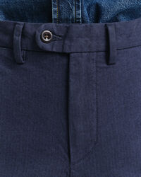 Slim fit bomuldsbukser med sildebensmønster