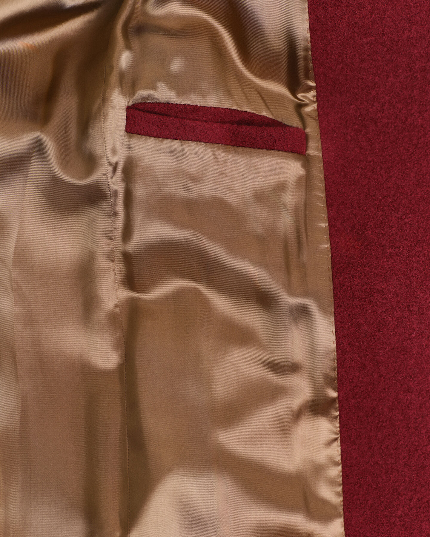 Slå om-frakke med tekstur