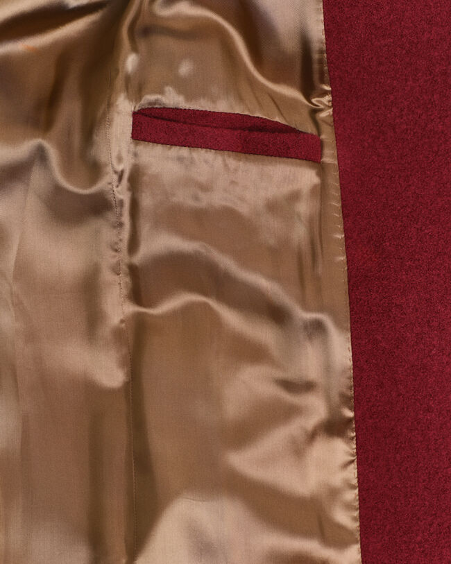 Slå om-frakke med tekstur