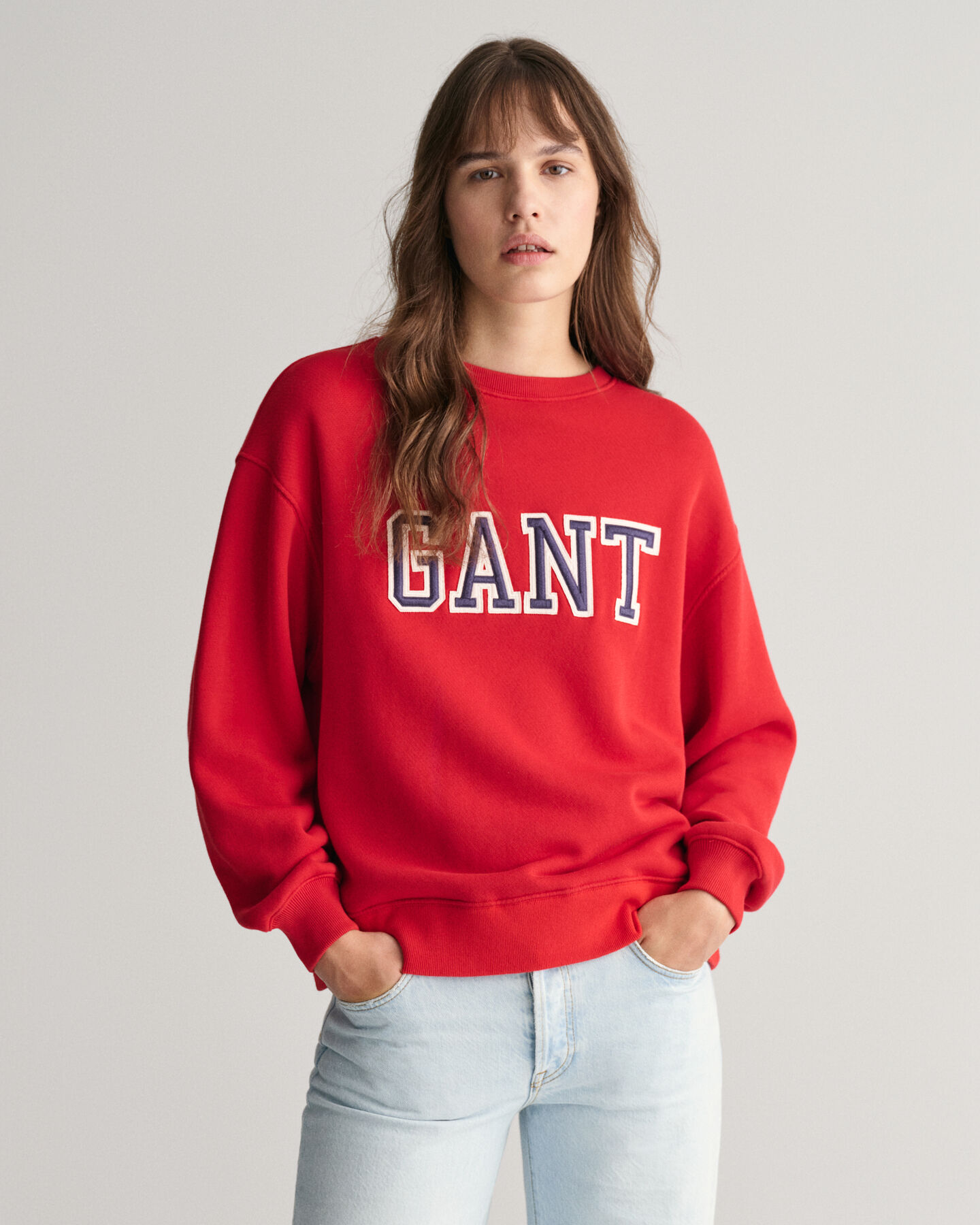 Logo sweatshirt med crewneck