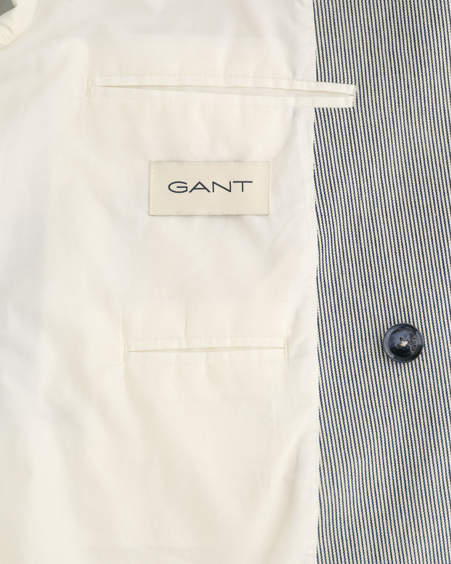 Oversized dobbeltradet blazer med striber