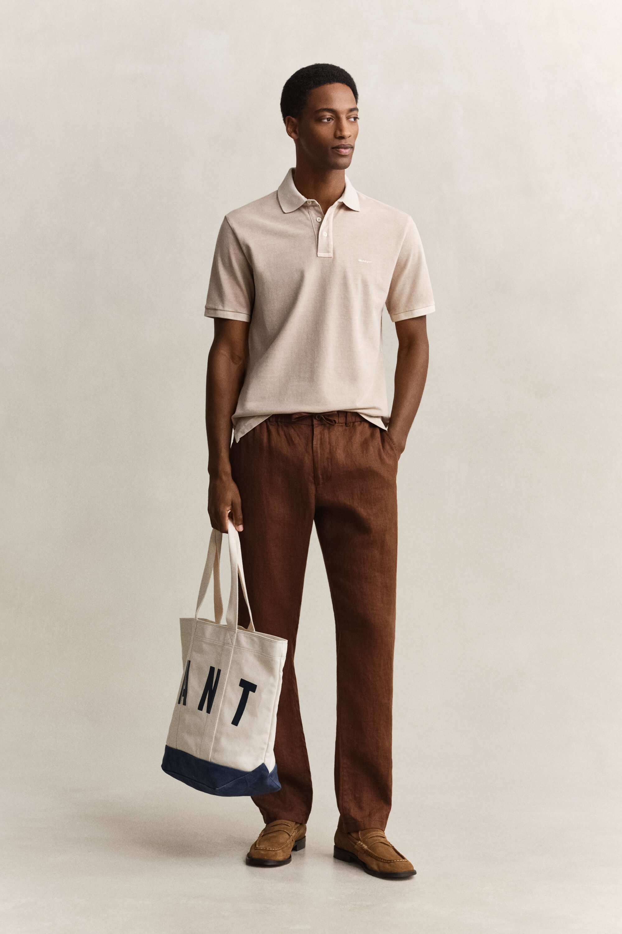 Sunfaded poloskjorte