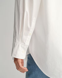 Oversized poplin-skjorte