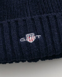 Kids gaves&aelig;t med beanie og h&aring;rb&aring;nd i uld