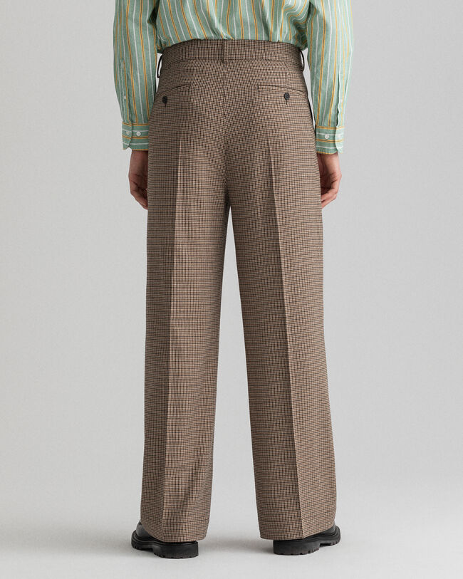 Ternede jakkesæt-bukser med læg