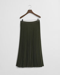 Plisseret midi-nederdel
