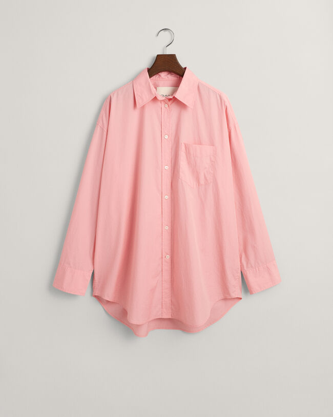 Oversized poplin-skjorte
