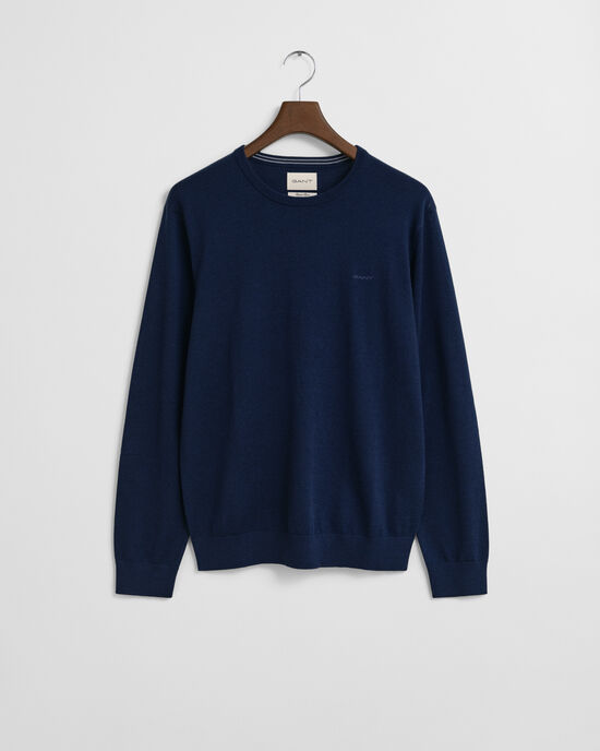 Crewneck sweater af ekstra fin merinould