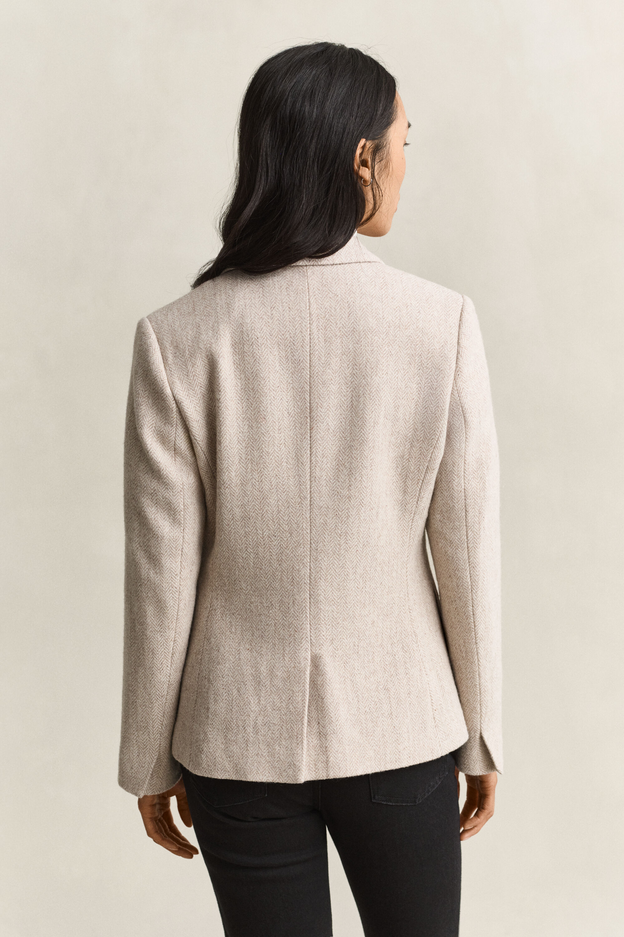 Sildebensmønstret blazer