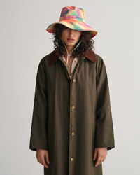 Solhat af bomuldstwill med tryk