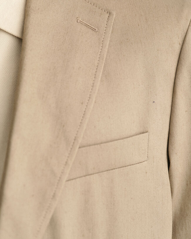 Jakkesæt-blazer af hør og bomuld