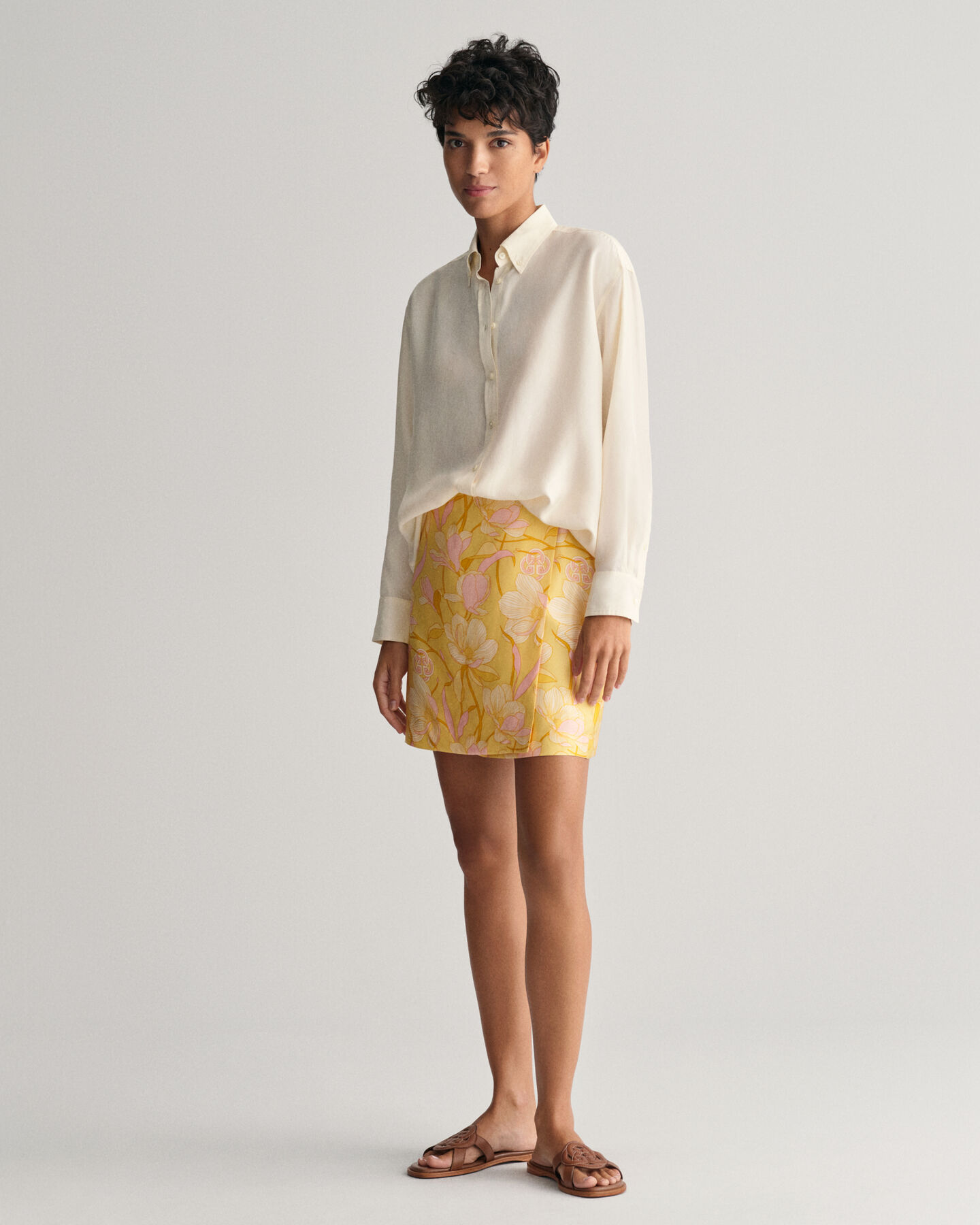 Relaxed silkeskjorte