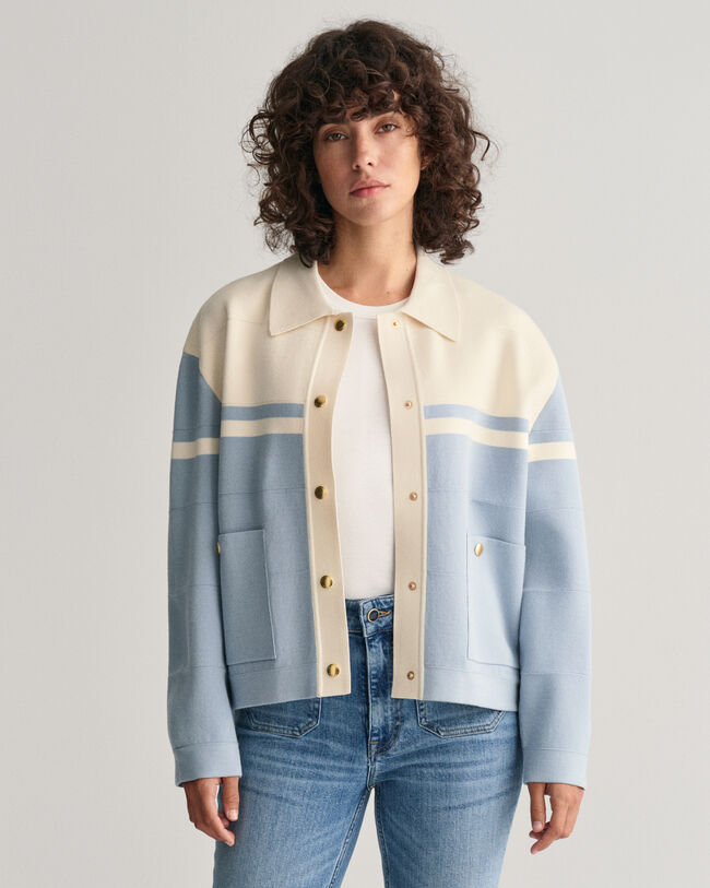 Cardigan med farveblokke