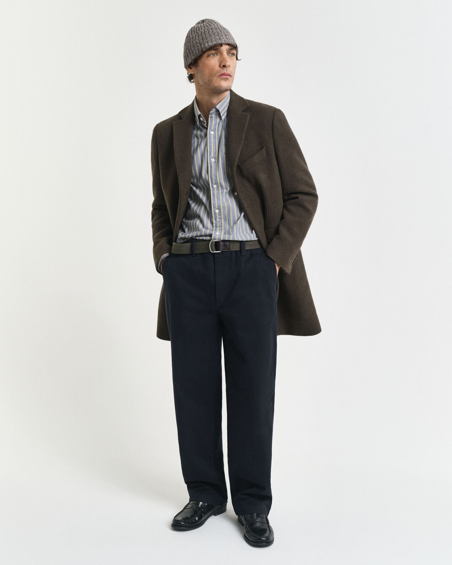 Regular fit Archive poplin skjorte med striber