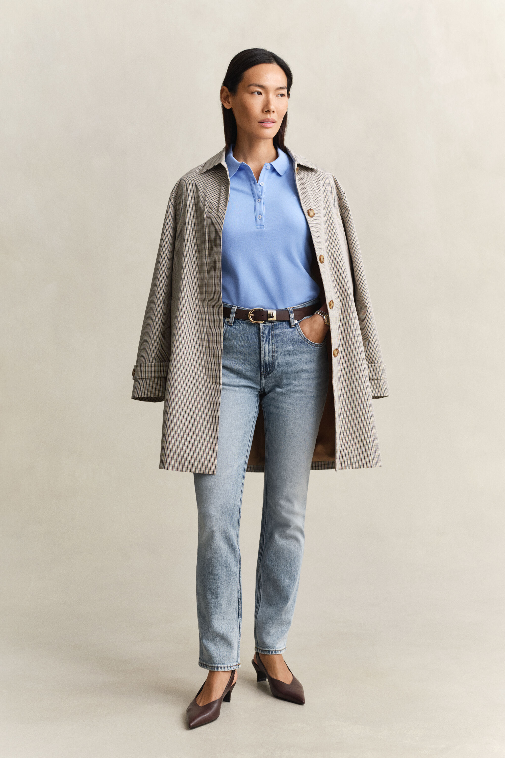 Slim fit poloskjorte