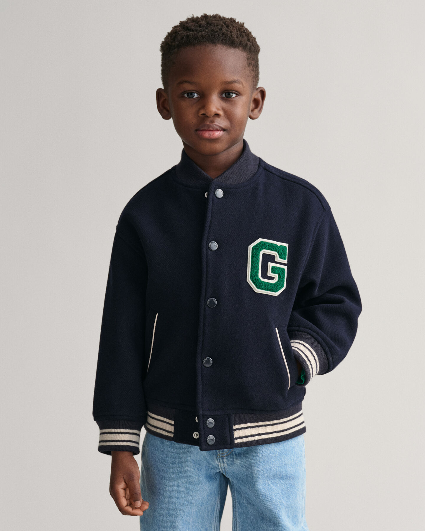 Kids Varsity Jacket af uld
