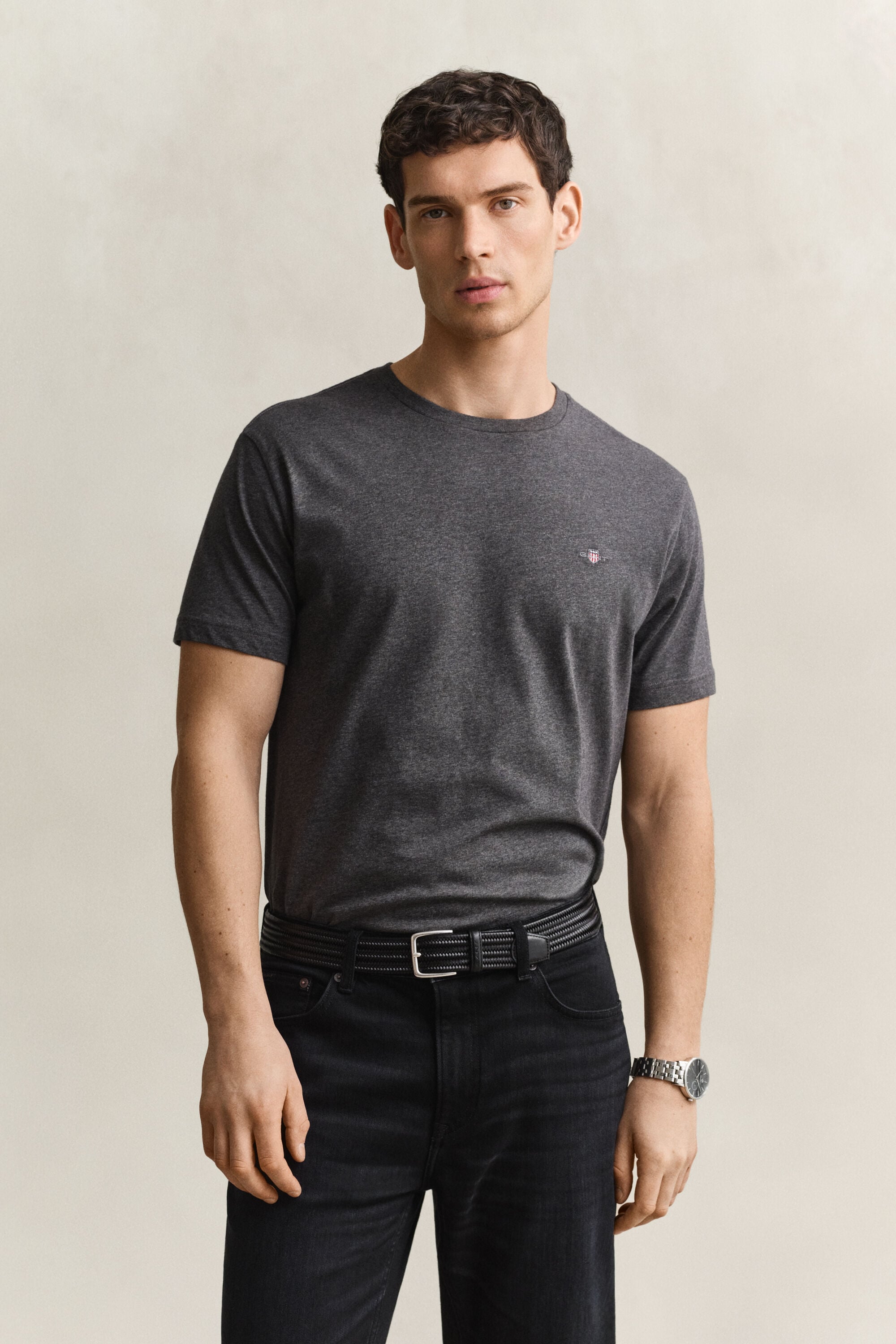 Regular T-shirt med skjold