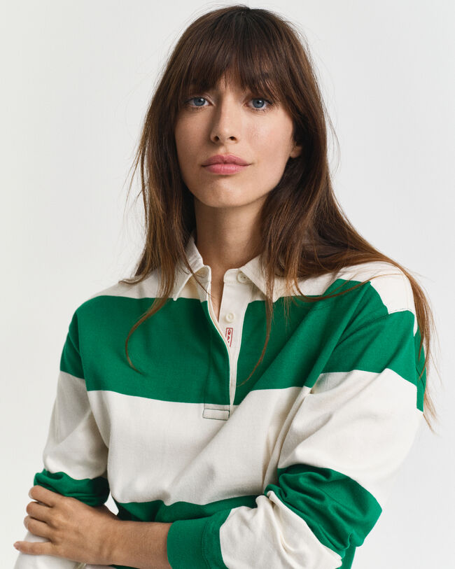 Stribet Heavy Rugger af bomuld