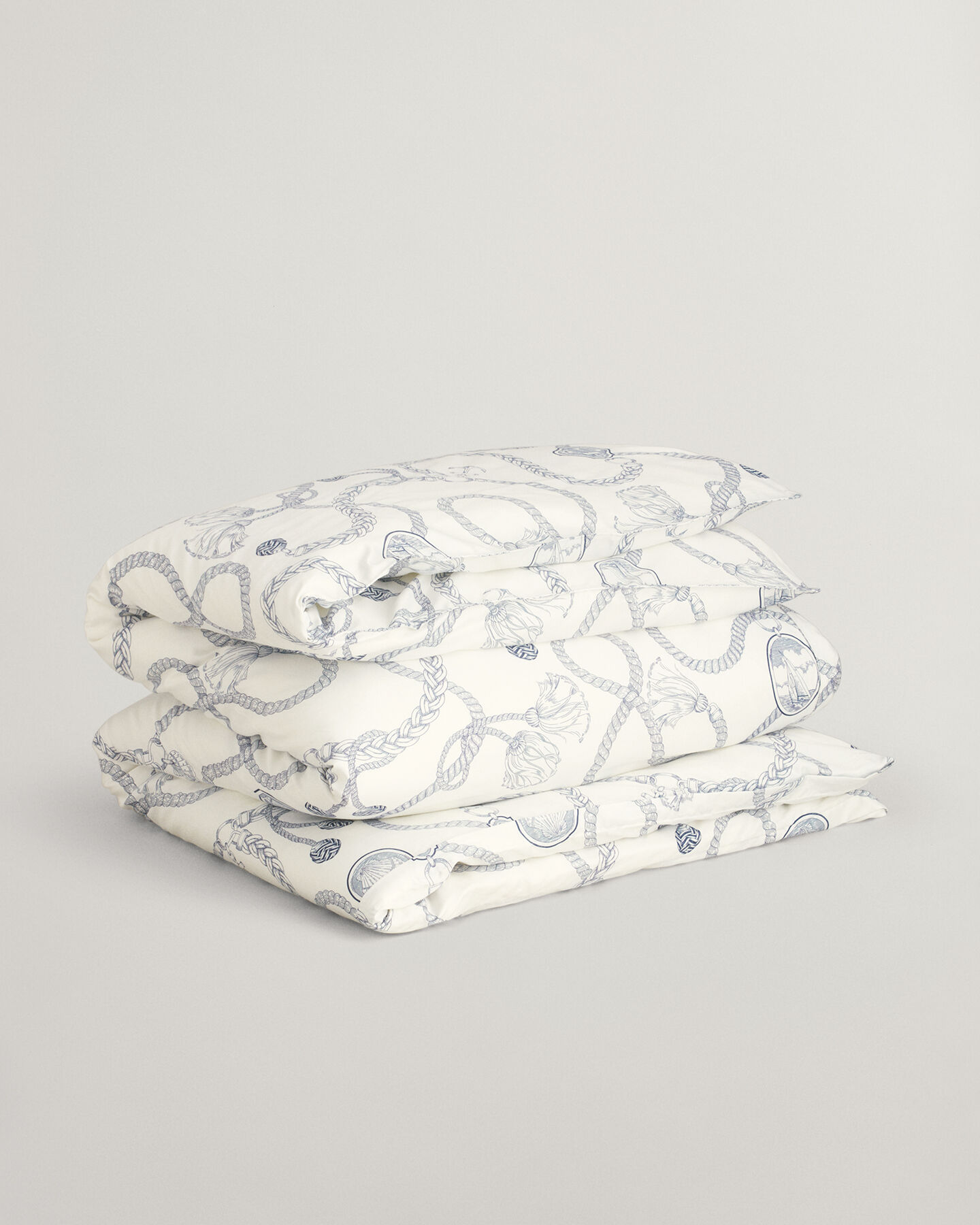 Enkelt dynebetræk med sejlads-tryk