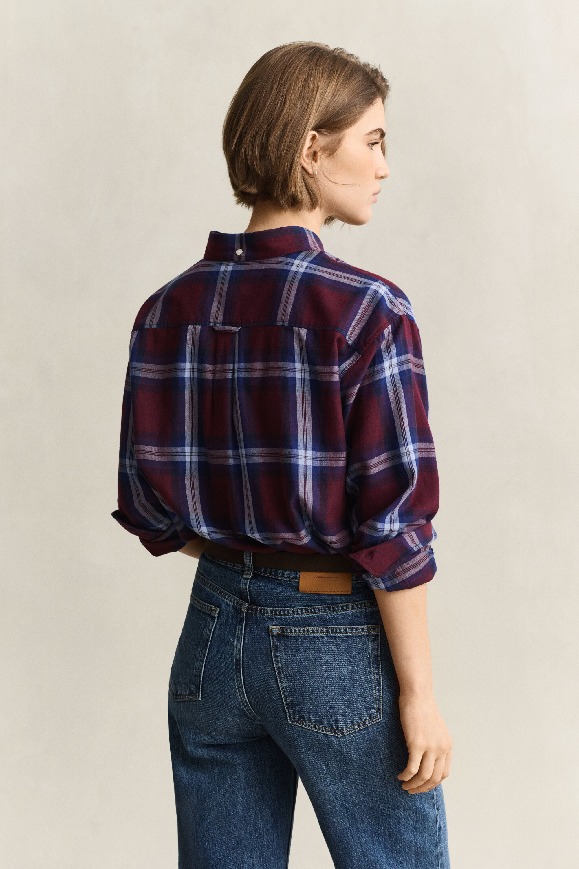 Relaxed flannelskjorte