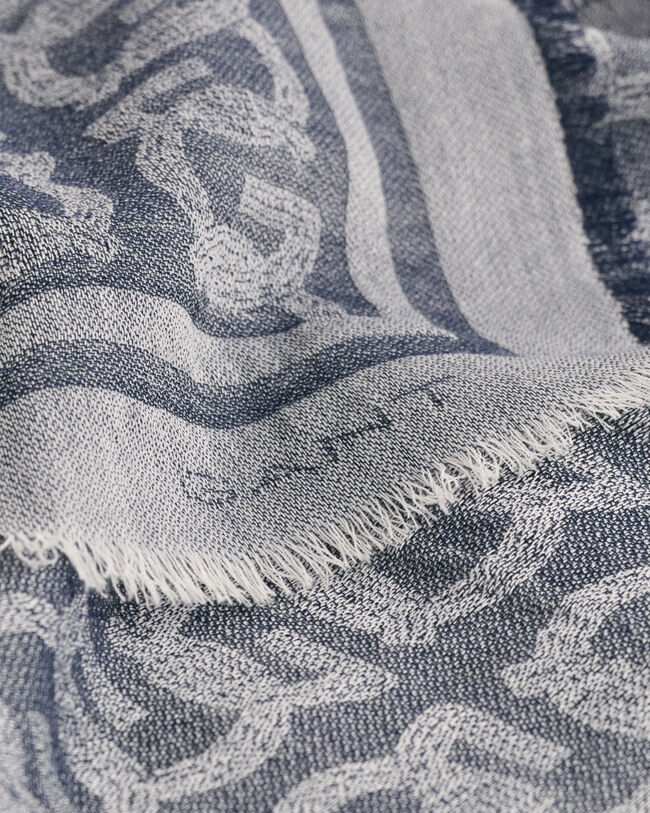 G Patterned let uldhalstørklæde