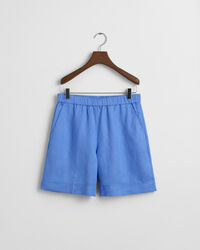 Relaxed fit pull-on shorts i hørblanding