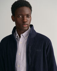 Fleece jakke med lynlås