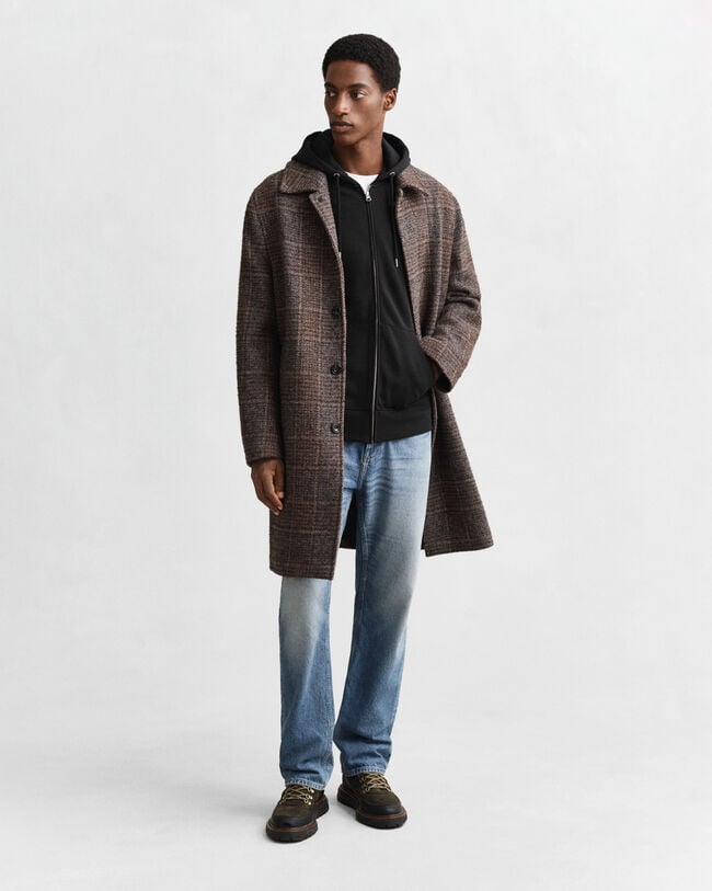 Shield hættetrøje med lynlås