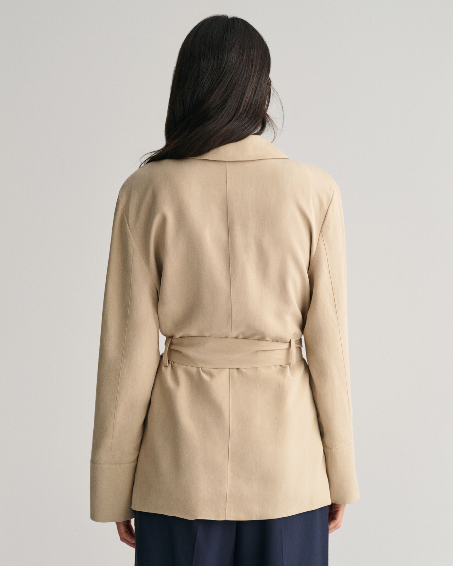 Regular fit blazerjakke med bælte