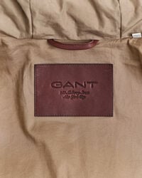 Parka af bomuld med gåsedun