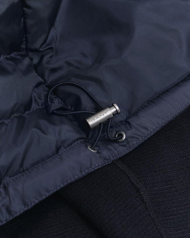 Jakke i blandede materialer