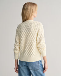 Tekstureret strikket cardigan