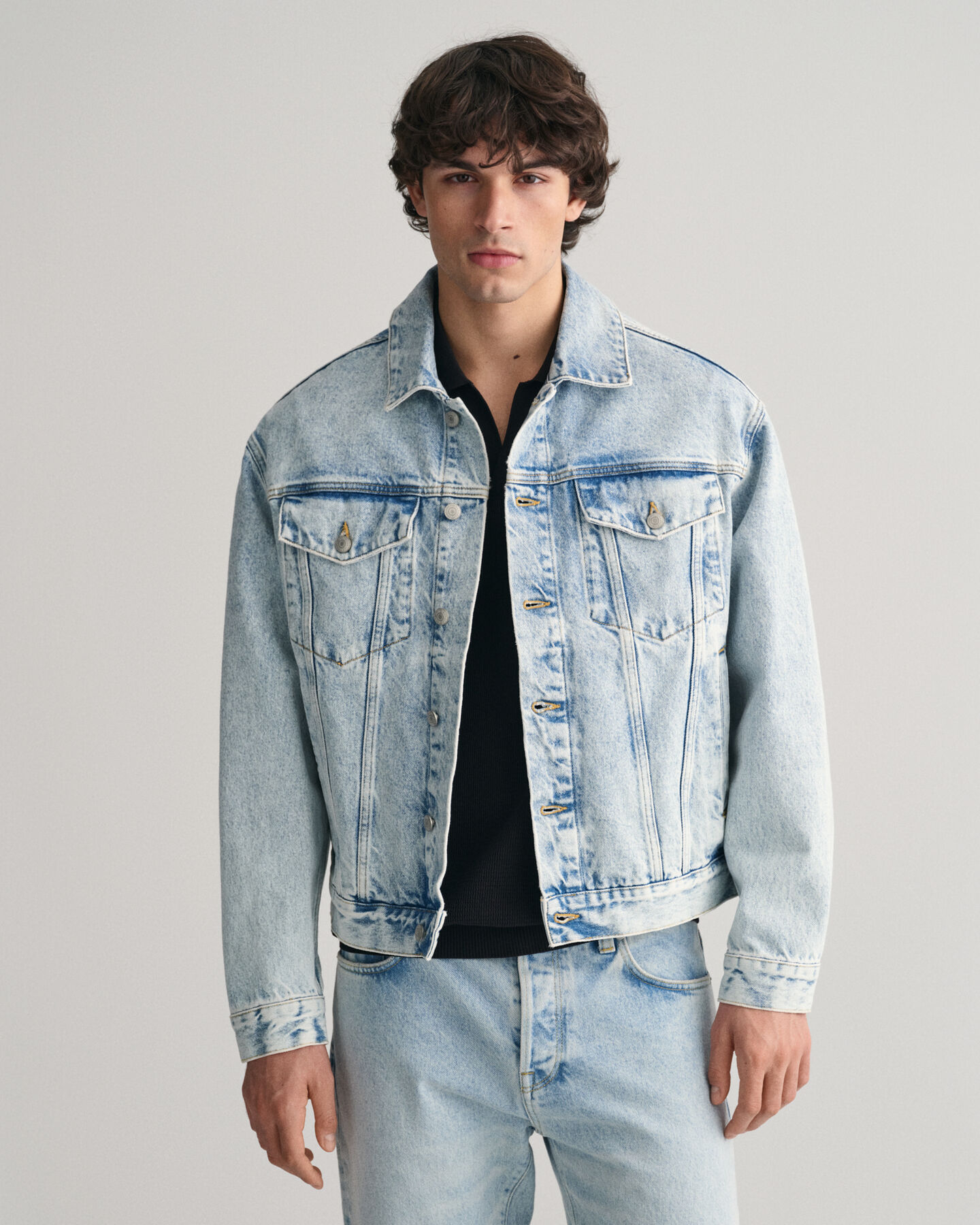 Denim trucker-jakke