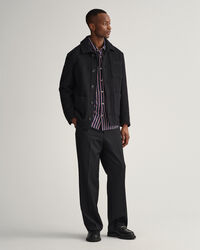 Relaxed fit dobby-stribet skjorte