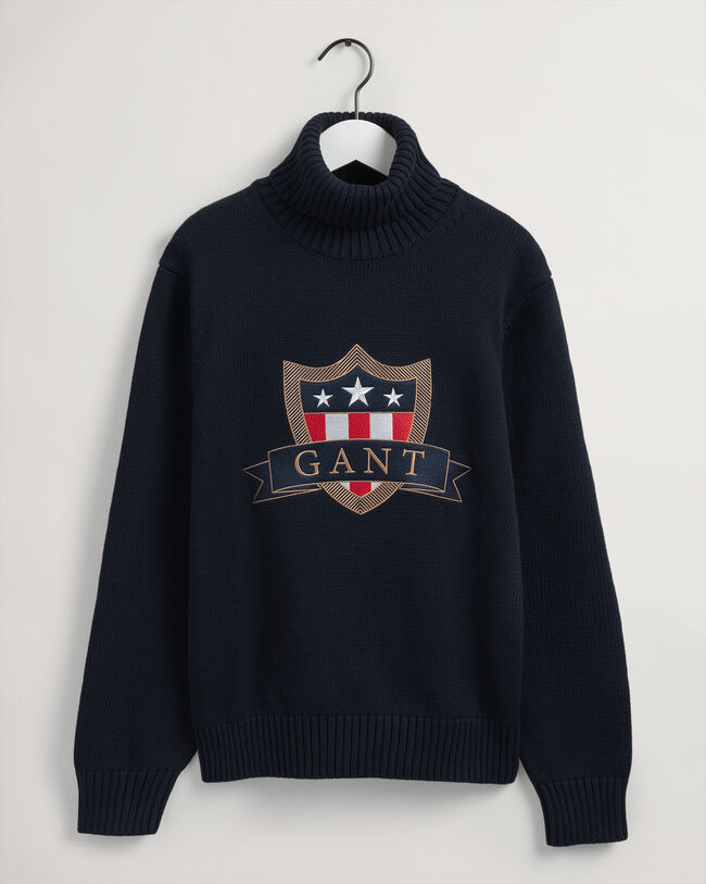 Teens Banner Shield rullekrave sweater