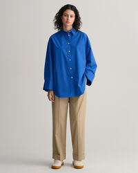 Oversized fit skjorte med brede manchetter