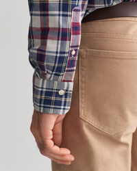 Regular fit skotskternet flannel jasp&eacute;-skjorte