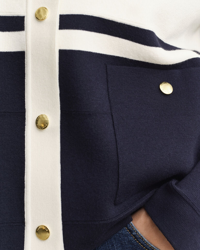 Cardigan med farveblokke