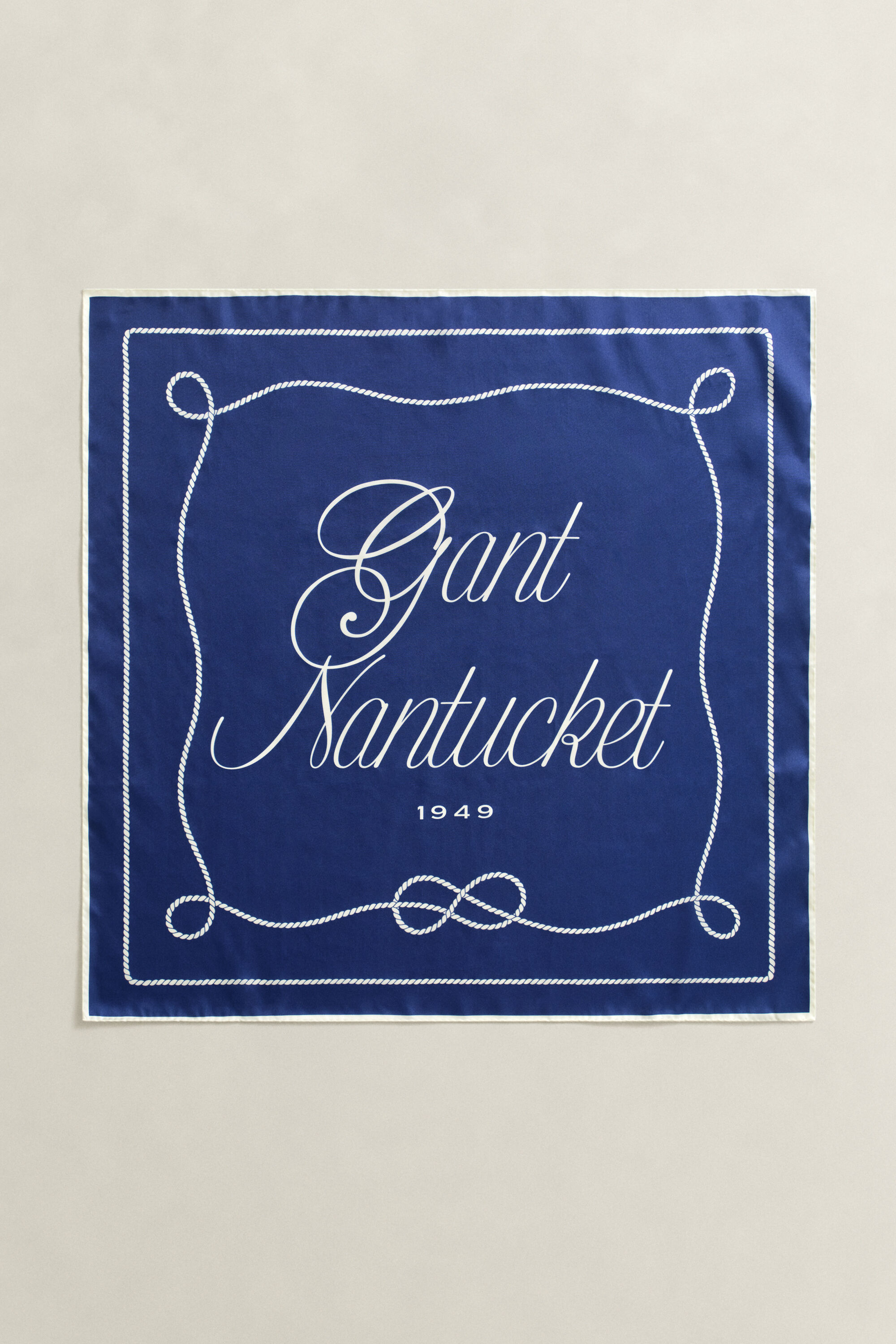 Silketørklæde med rebtryk