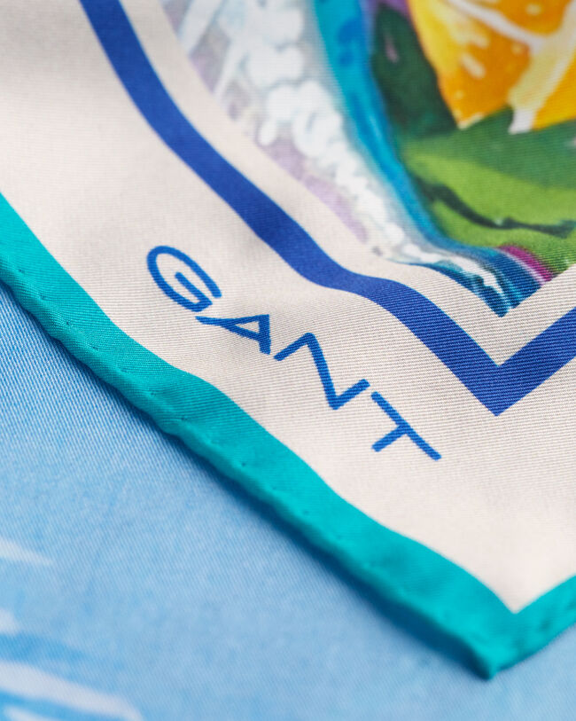 Silketørklæde med Scenery-tryk