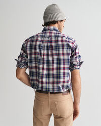 Regular fit skotskternet flannel jasp&eacute;-skjorte