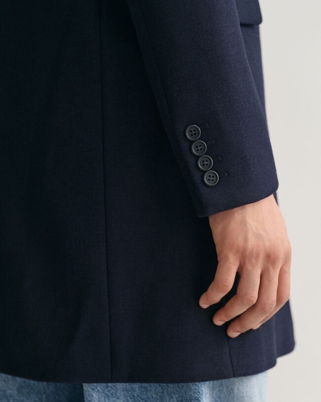 Tailored fit klassiske overjakke af uld