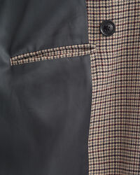 Houndstooth trenchcoat af uld