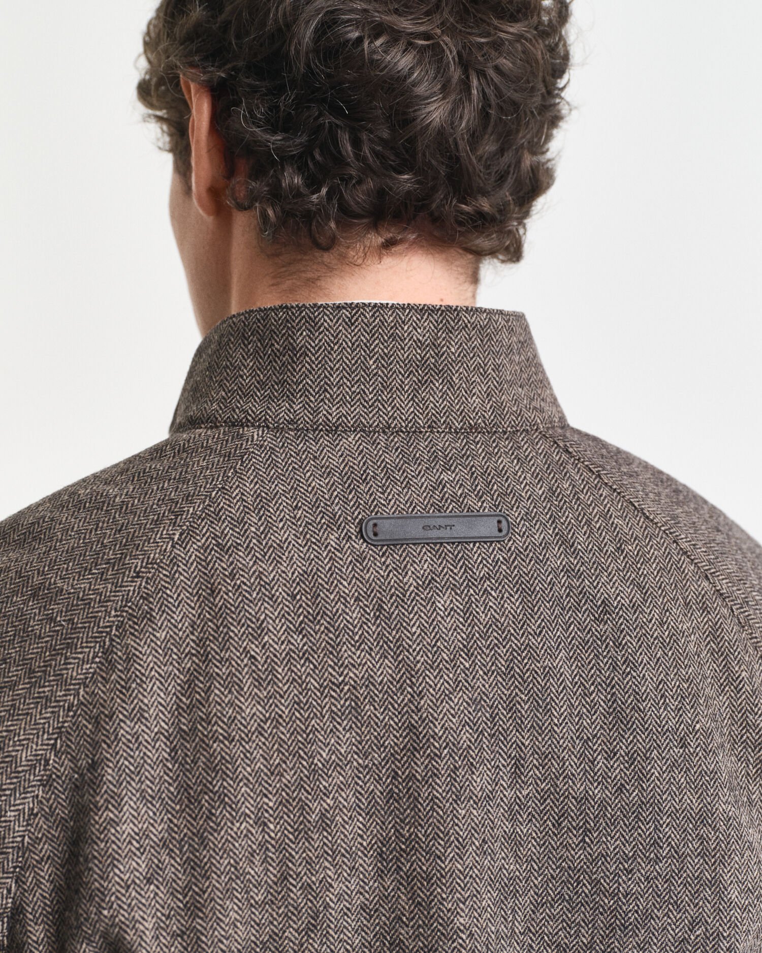 Harrington jakke i uldblanding