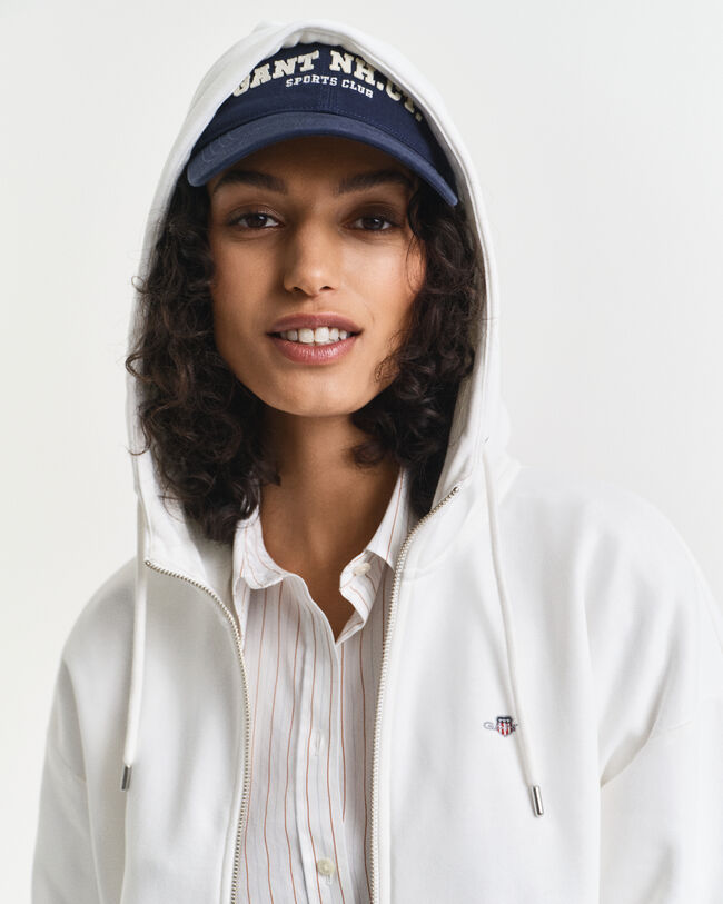 Shield hættetrøje med lynlås