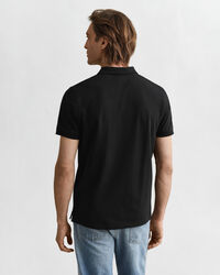 Kontrastfarvet piqué poloskjorte