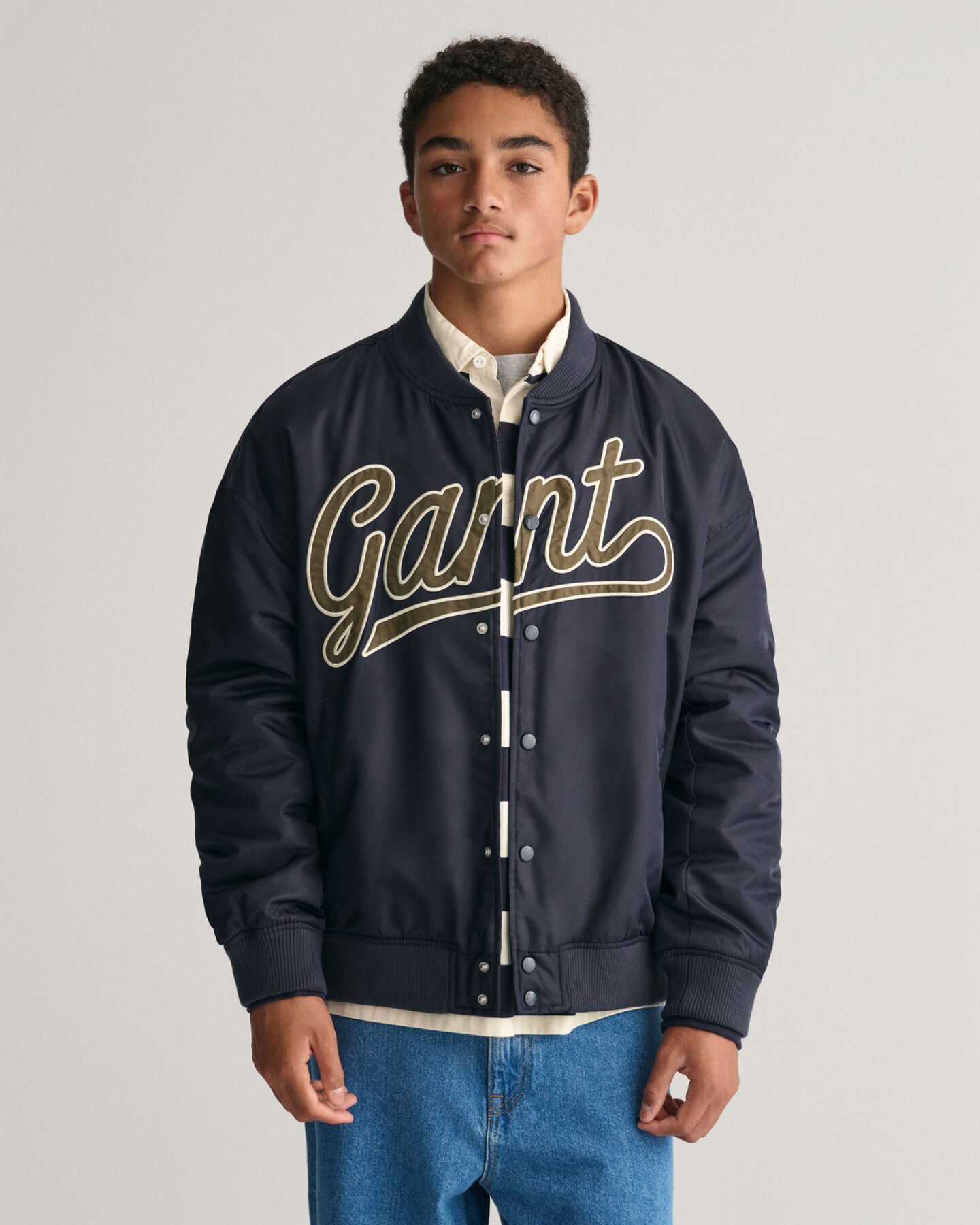 Teens Script Graphic GANT Varsity Jacket
