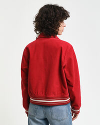 Varsity Jacket i jernbanefløjl