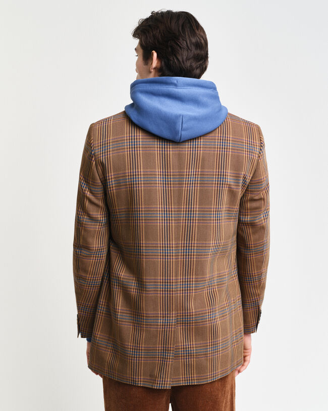 Relaxed fit ternet uldblazer